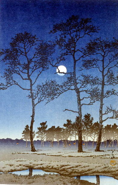 1 冬の月　（戸山ケ原）1931