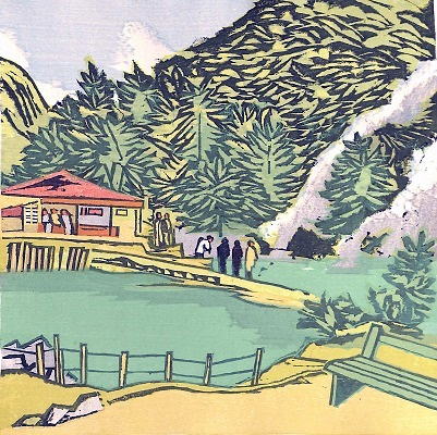 前川　別府海地獄 (大分県)