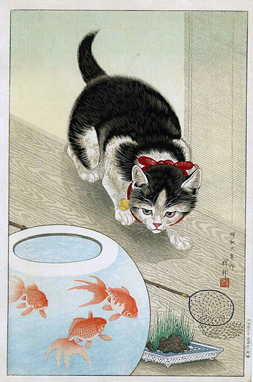 小原古邨　版画　画像