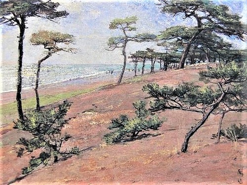 赤松隣作　三保の松原