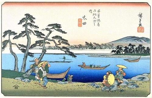 51_太田　広重　木曽街道　版画