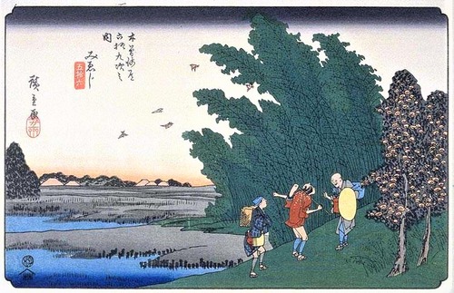 55_みえじ　広重　木曽街道　