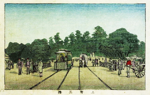 井上安治　上野三橋