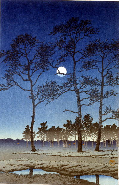 1 冬の月　（戸山ケ原）1931