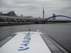 スカイツリーと隅田川