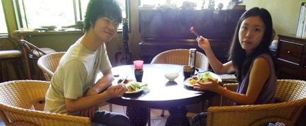 お客さんのくるみちゃんとケントくん