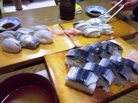 鯵寿司　秋刀魚寿司