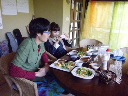 よっしー&まき　朝ごはん１