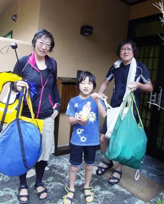 北岡さん 谷川浜へ