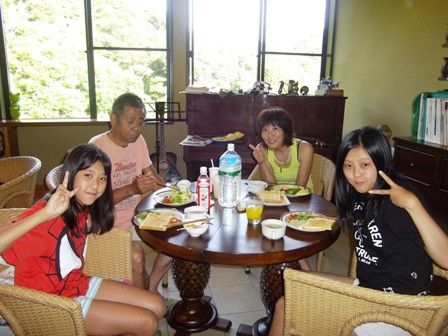 菊地さんファミリー朝食