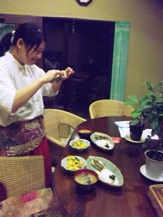 かぼちゃのサラダとイサキ　