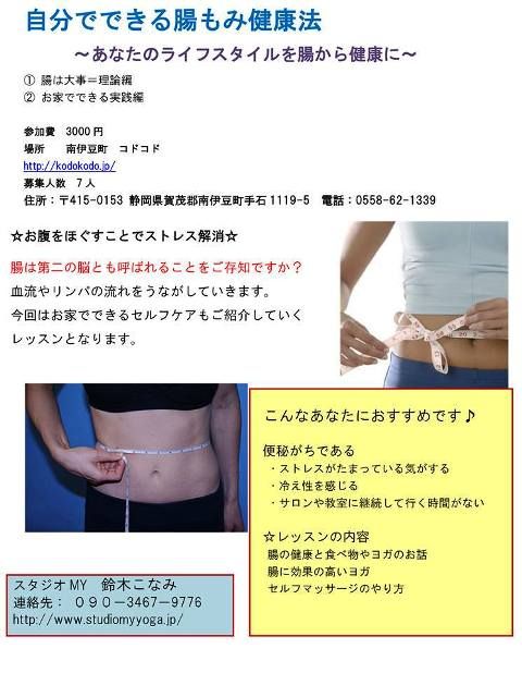 腸もみ チラシ W大