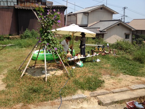 アキチ公園、ビニールプール開き！
