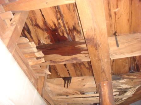 家に染み入る雪のつゆ～