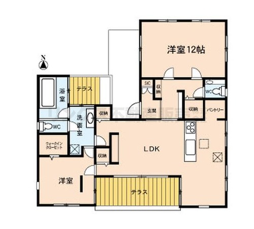 七本木2680　間取り