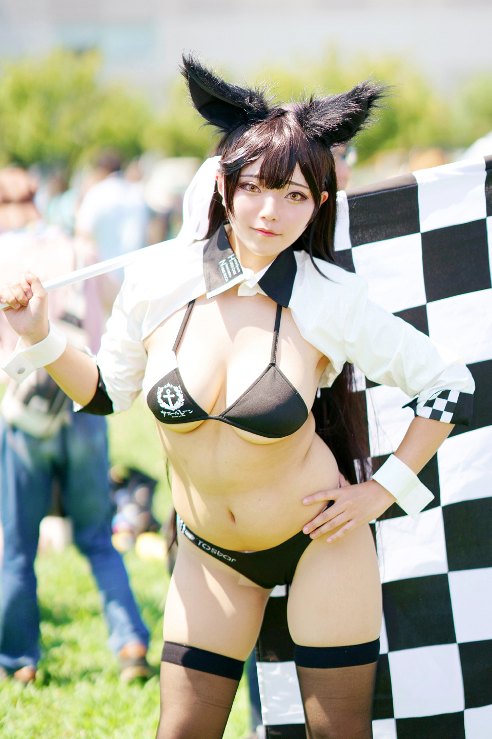 コミックマーケット96コスプレ 入宮あまな様 アズールレーン 愛宕 Rqver 黄昏ドライブイン コスプレカメコはデジタル一眼の夢を見るか