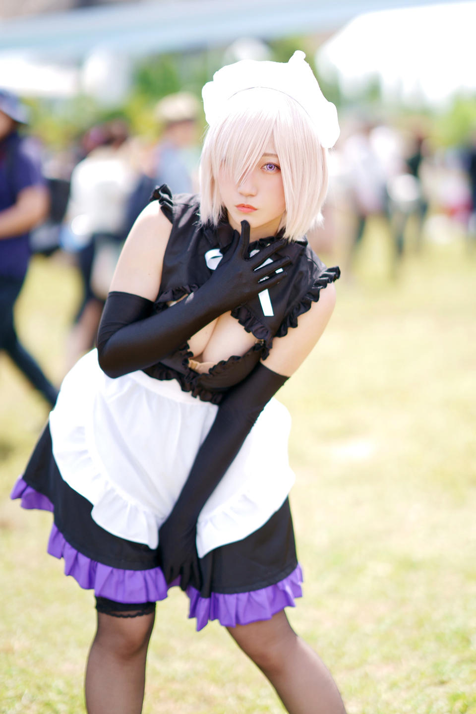 コミックマーケット96コスプレ 結月ほたる様 Fate Grand Order マシュ キリエライト メイドver 黄昏ドライブイン コスプレカメコはデジタル一眼の夢を見るか