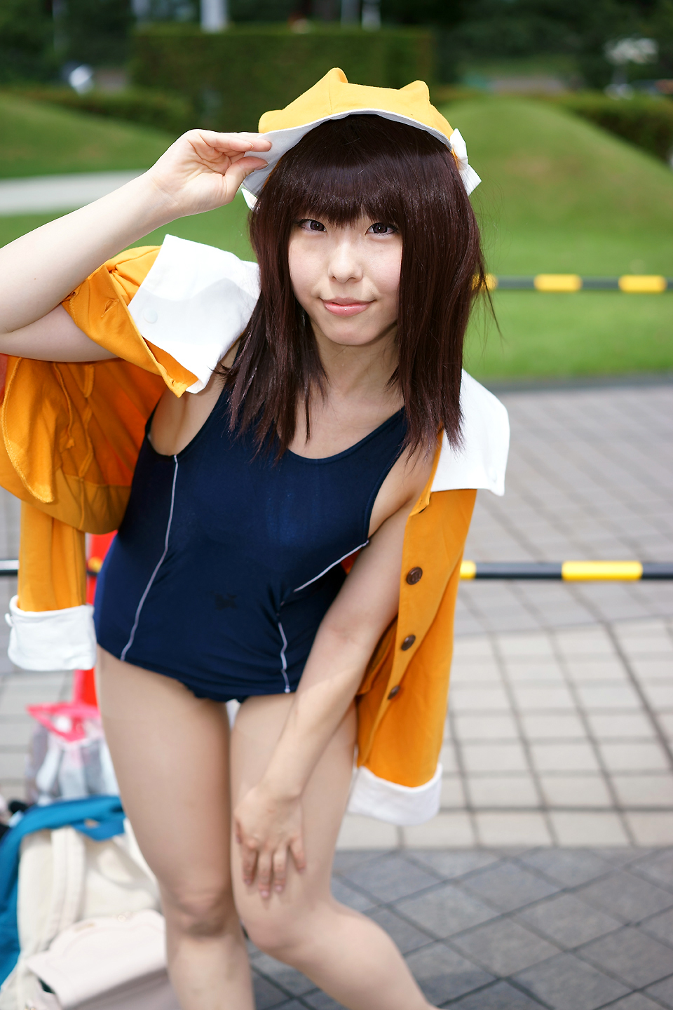 コミックマーケット86コスプレ リオン様 化物語 千石撫子 スク水ver 黄昏ドライブイン コスプレカメコはデジタル一眼の夢を見るか コミックマーケット86コスプレ リオン様 化物語 千石撫子 スク水ver 黄昏ドライブイン コスプレカメコはデジタル一眼の夢を見るか