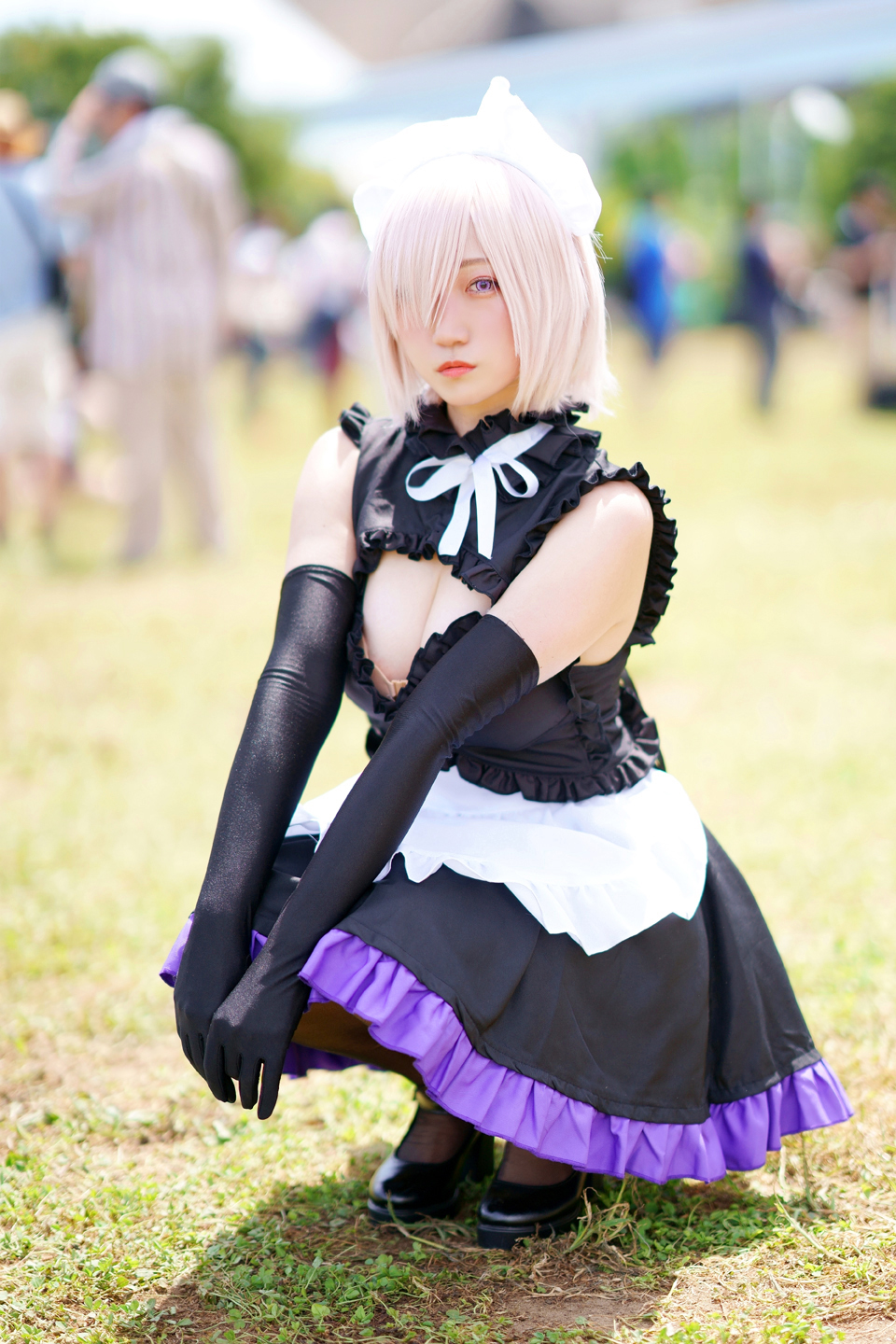 コミックマーケット96コスプレ 結月ほたる様 Fate Grand Order マシュ キリエライト メイドver 黄昏ドライブイン コスプレカメコはデジタル一眼の夢を見るか コミックマーケット96コスプレ 結月ほたる様 Fate Grand Order マシュ キリエライト メイドver 黄昏ドライブイン コスプレカメコはデジタル一眼の夢を見るか