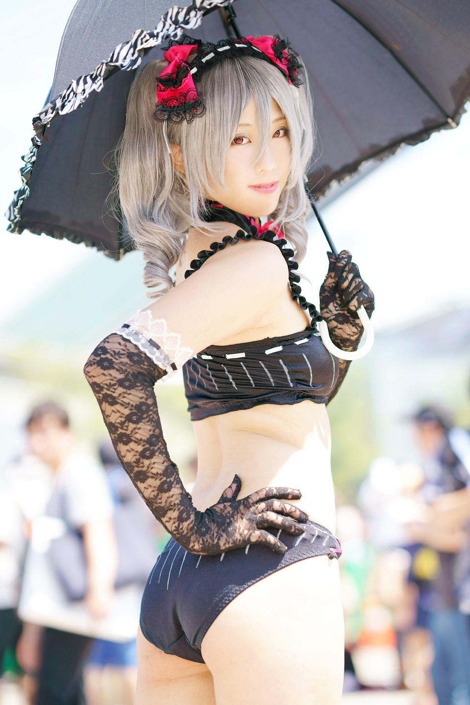 コミックマーケット94コスプレ 神無様 アイドルマスターシンデレラガールズ 神崎蘭子 水着ver 黄昏ドライブイン コスプレ カメコはデジタル一眼の夢を見るか