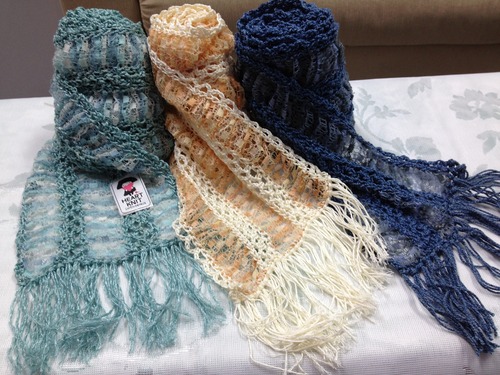 リボンレースのストール