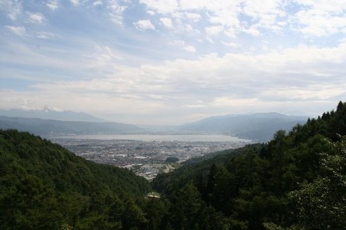 IMG_2154 野尻峠 諏訪湖と八ヶ岳が見える