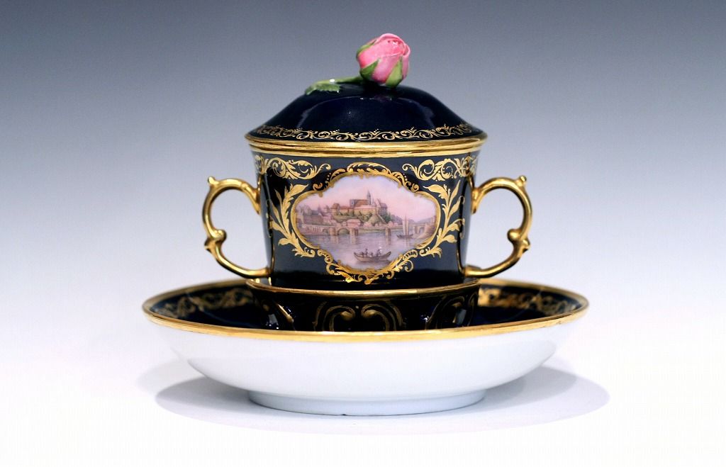 アンティークマイセン　ネームドビュー 名勝風景　Dresden アンティークマイセン ネームドビュー 名勝風景 Dresden