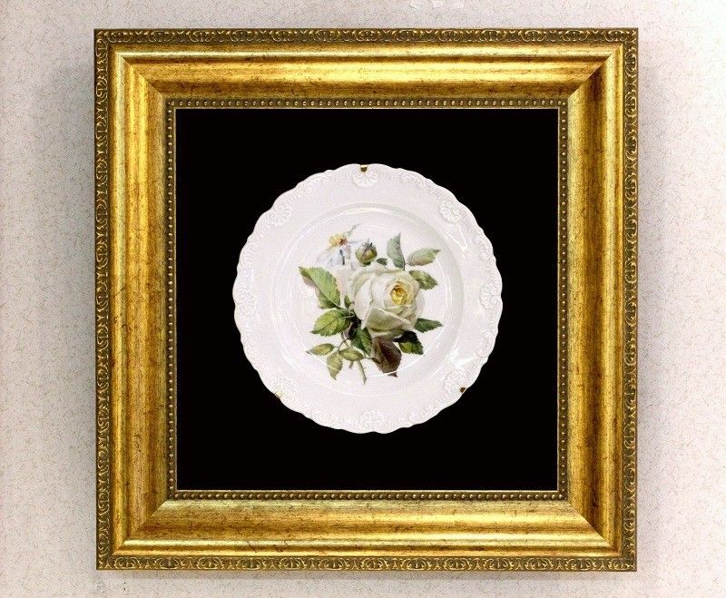 マイセンの白いバラの絵 ホワイトローズ 白薔薇 : アンティーク マイセンの白いバラの絵 ホワイトローズ 白薔薇 : アンティーク