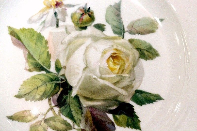 マイセンの白いバラの絵 ホワイトローズ 白薔薇 アンティーク アーカイヴのブログ