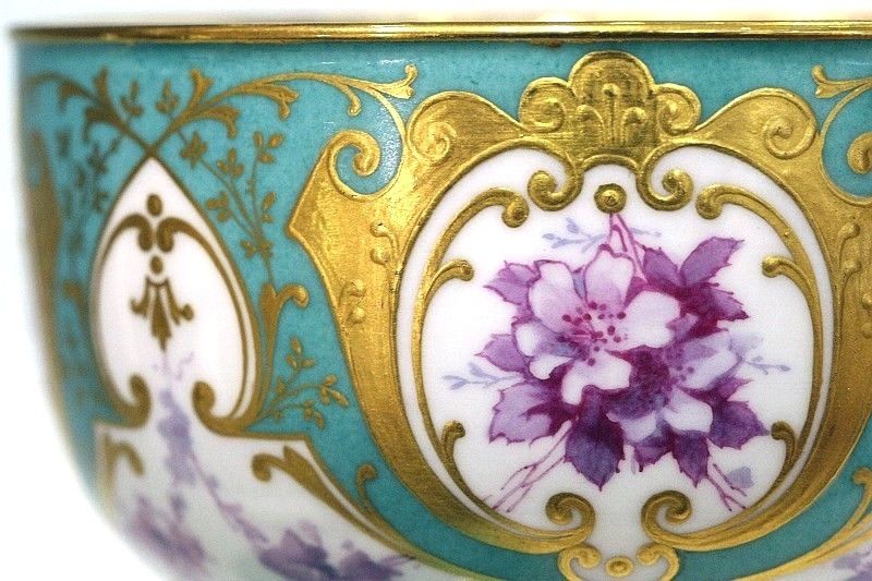 格安SALEスタート！ フランス セーブル陶磁器アンティーク デザイン画4枚 彩色 美術 コレクション