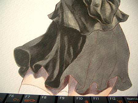 Dressmash 10年3月 コピック講座 コピック塗り その4 服 下半身 全体の仕上げ Dressmash 10年3月 コピック講座 コピック塗り その4 服 下半身 全体の仕上げ