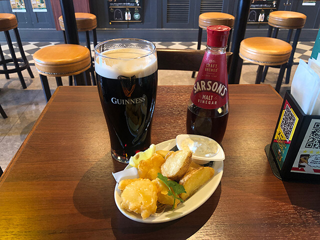 GUINNESS and Shrimp & Chips