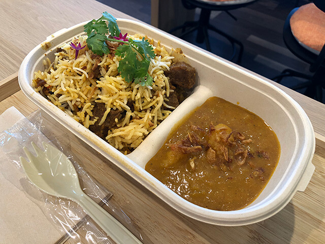Beef Biriyani with Potato Curry