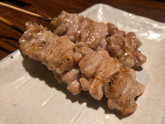 Broiled Skewered Chicken Neck Meat