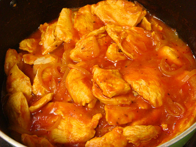 Stewed Chicken with Ketchup