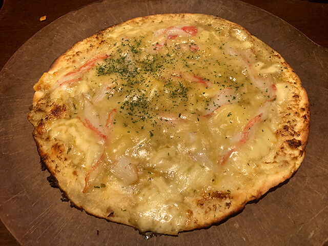 Japanese Pizza with Rich Crab Miso