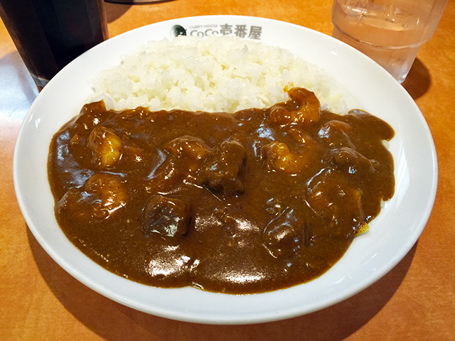 Half Order Beef Curry with Stewed Shrimps and Cheese