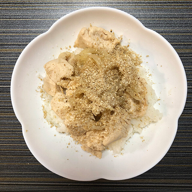 Dry, Eggless Oyako-don