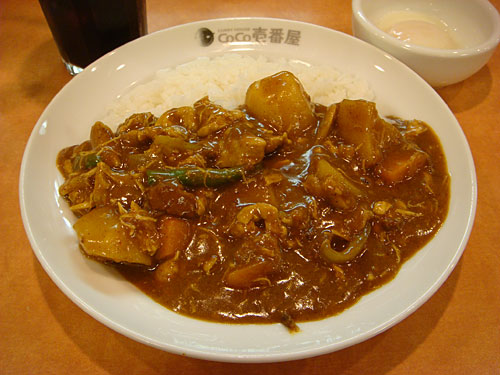 Half Order Pork Curry with Stewed Chicken and Vegetables
