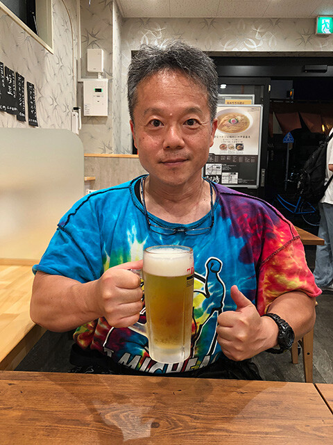 Dr. MaCHO with Draft Beer