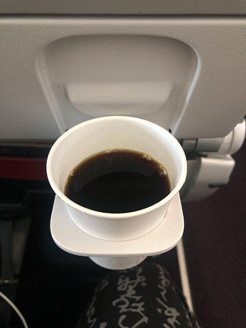 Coffee Served on a Flight