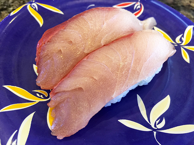 Winter Yellowtail Nigiri Sushi