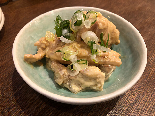 Chicken Cartilage Dressed with Miso and Mayonnaise