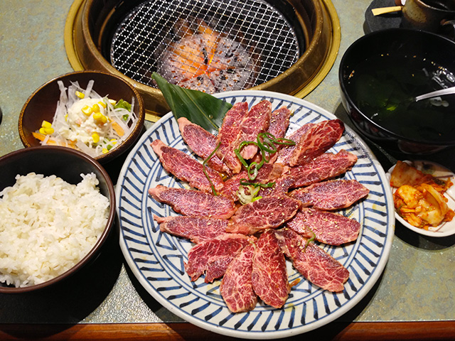 250 g Yakiniku Set Meal of Akamon