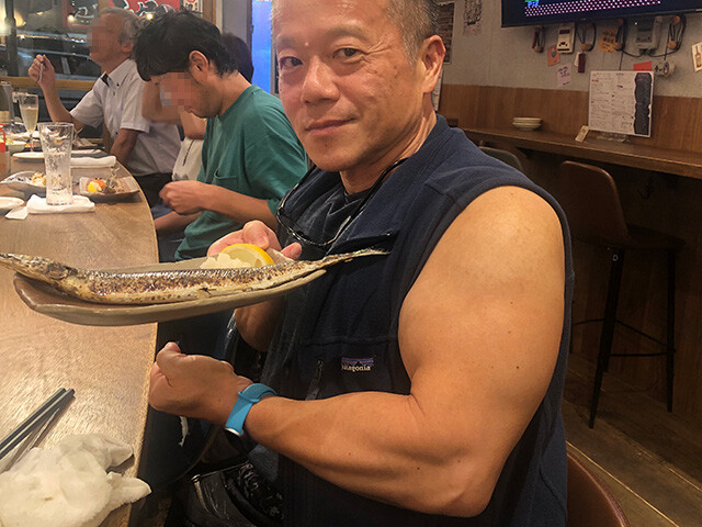 Grilled Pacific Saury and Dr. MaCHO