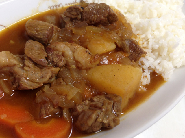 Homemade Low Fat Beef Curry and Rice
