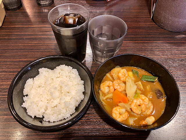 Base Soup Curry with Double Stewed Shrimps