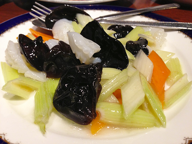 Pan-Fried Squid and Celery