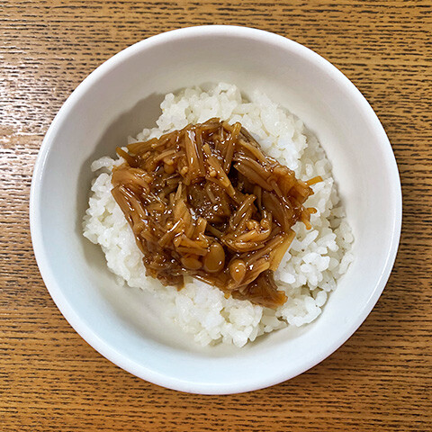 Nametake Mushroom on Rice