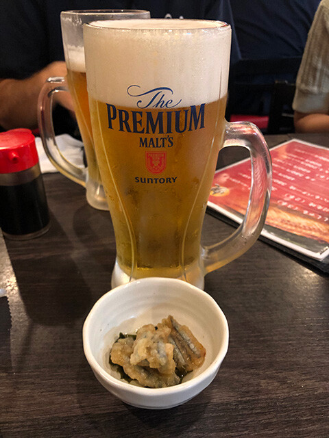 Draft Beer and Appetizer